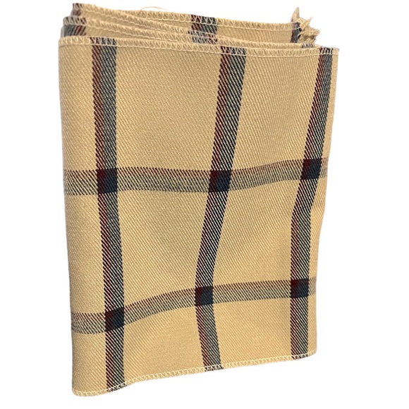 Plaid Tan Scarf - Picture 2 of 4
